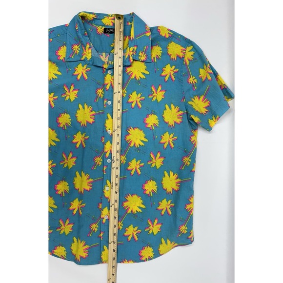 Tommy Bahama Men's Orange Palm Leaf Button Down Shirt Mens S (250504) - Picture 6 of 7